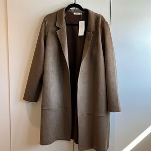 Ricki’s brown faux suede duster/blazer XL